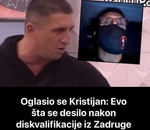 Pogledajte šta je objavio Kristijan Golubović, evo šta mu se desilo nakon diskvalifikacije iz Zadruge