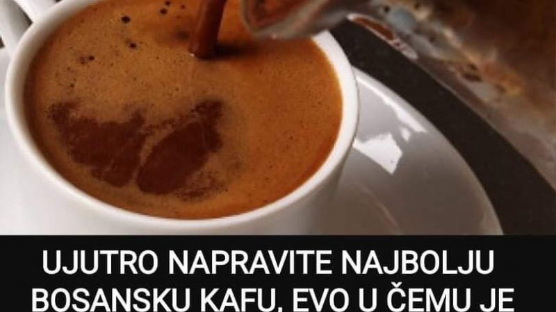 Pogledajte u čemu je tajna kod pripreme kafe koja će vas brzo razbuditi