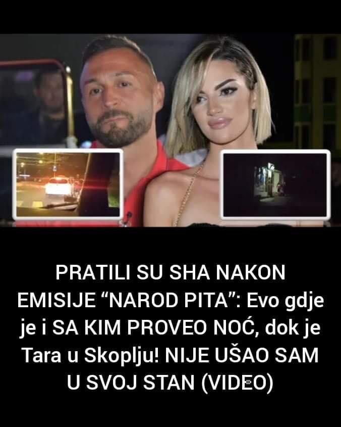 Pogledajte s kim je Nenad Aleksić Ša otišao nakon emisije, dok je Tara bila u Skoplju