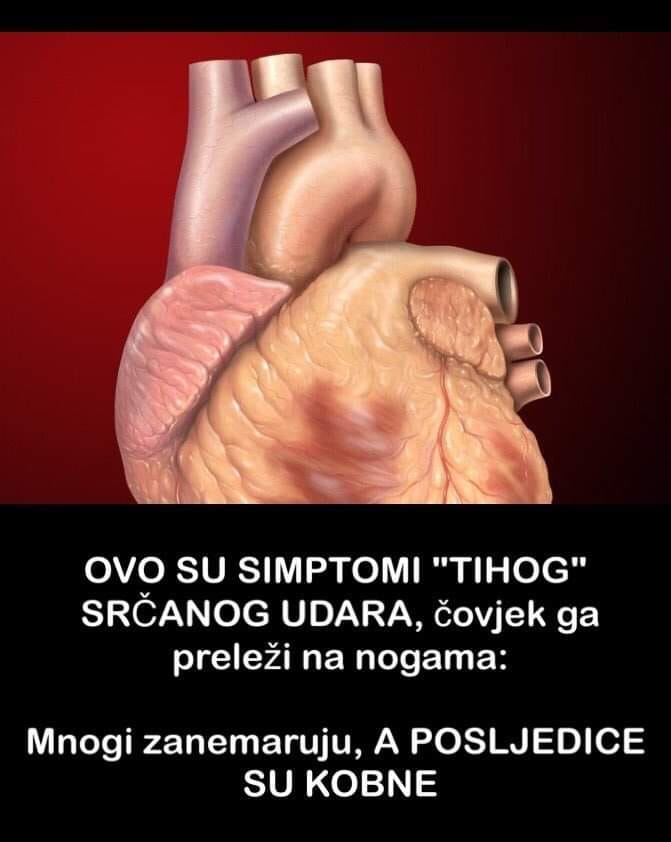 Pogledajte simptome tihog srčanog udara, posljedice su kobne