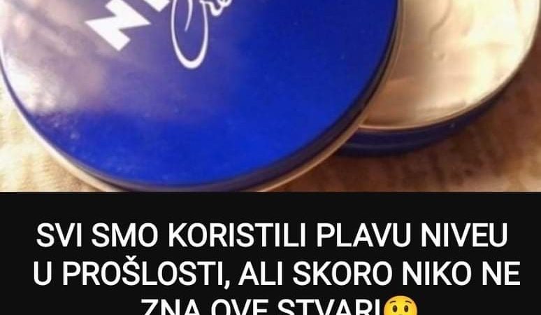 Pogledajte za šta je sve dobra krema plava Nivea