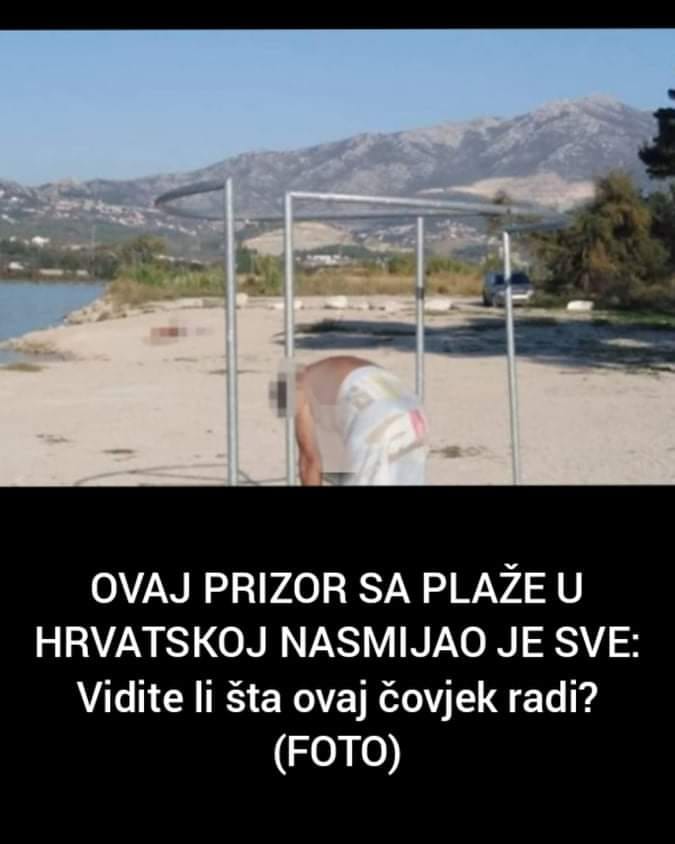 Pogledajte prizor sa Hrvatske plaže koji je nasmijao sve