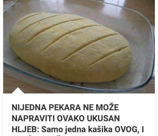 Pogledajte kako napraviti ukusan hljeb uz pomoć samo jednog dodatnog sastojka