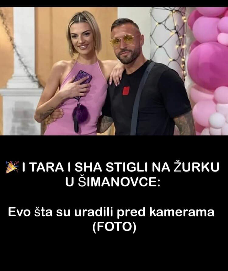 Pogledajte šta su Tara i Ša uradili pred svima