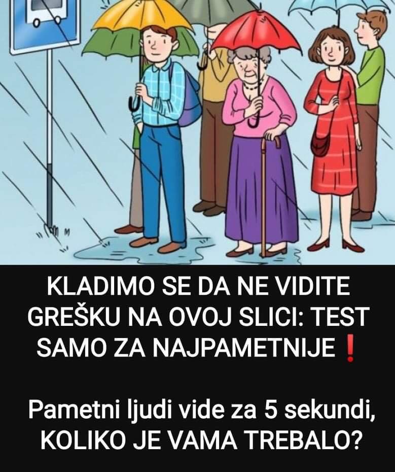 Ovaj test je za one malo pametnije, pronađite grešku na ovoj slici