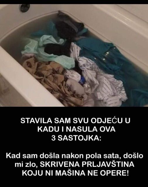 Pogledajte kako oprati odjeću sa samo tri sastojka, ovako ni mašina ne može skinuti prljavštinu