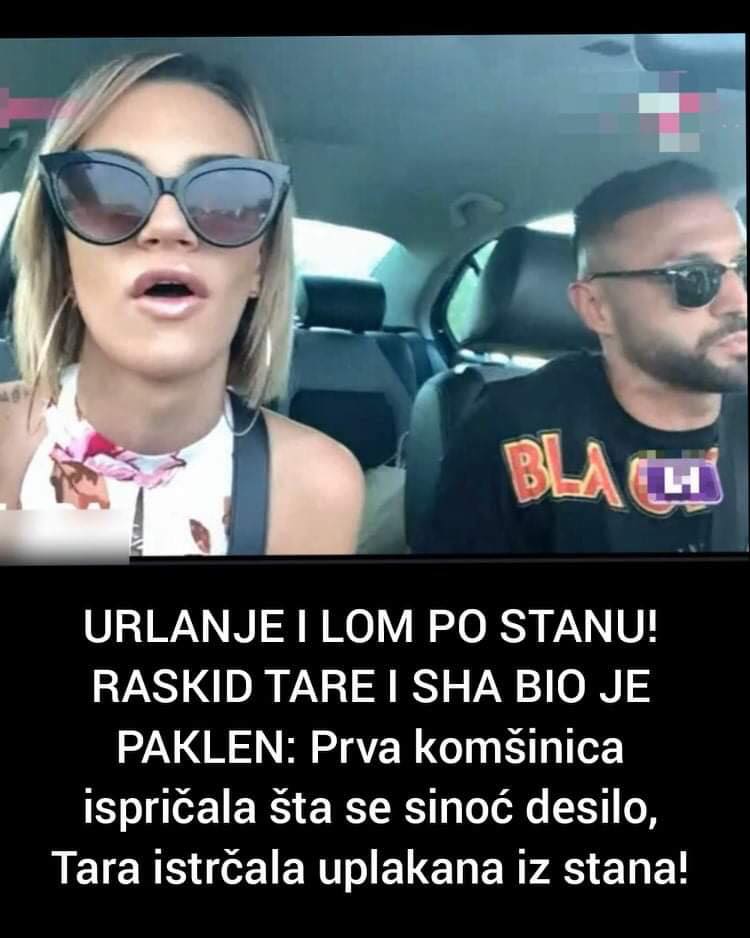 Pogledajte kakav je bio raskid Tare i Sha