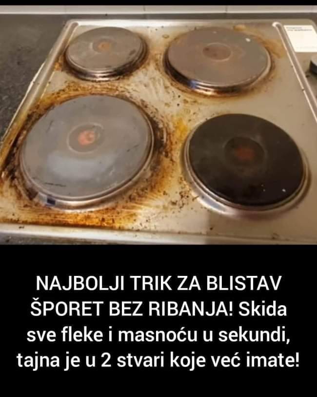 Pogledajte koji je najbolji trik za blistav šporet bez ribanja