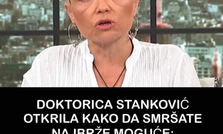 Pogledajte koji je najbrži mogući način za mršavljenje, koji nam je otkrila doktorica Stanković