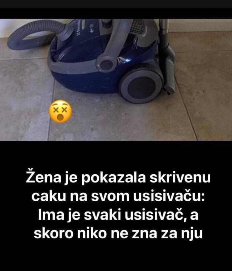 Pogledajte caku zašto još služi usisivaž