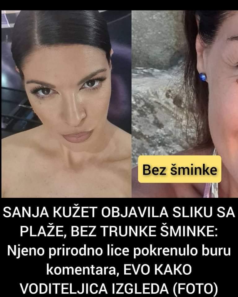 Pogledajte kako Sanja Kužet izgleda bez šminke