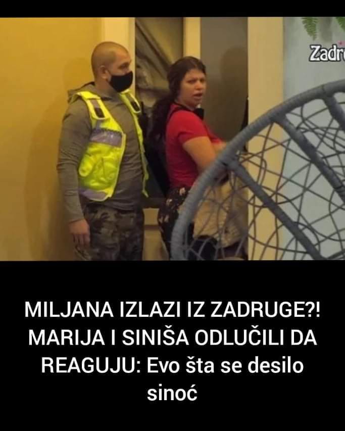 Pogledajte šta se desilo sinoć kada je trebala da napusti Zadrugu Miljana