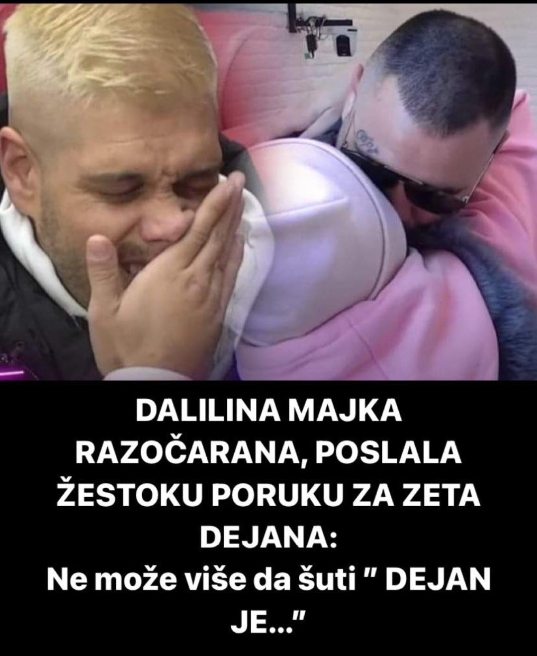 Pogledajte sta je napisala Dalilina majka