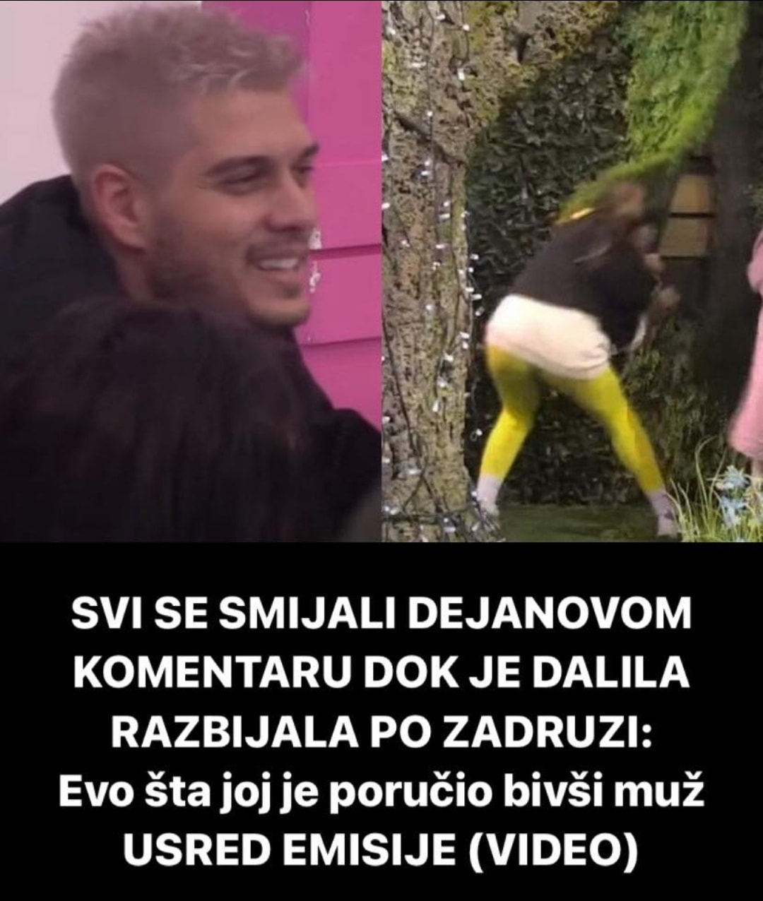 Pogledajte šta je Dalili poručio bivši muž u sred emisije