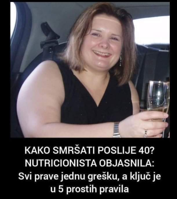 Pogledajte kako smršati poslije 40., nutricionista objasnio