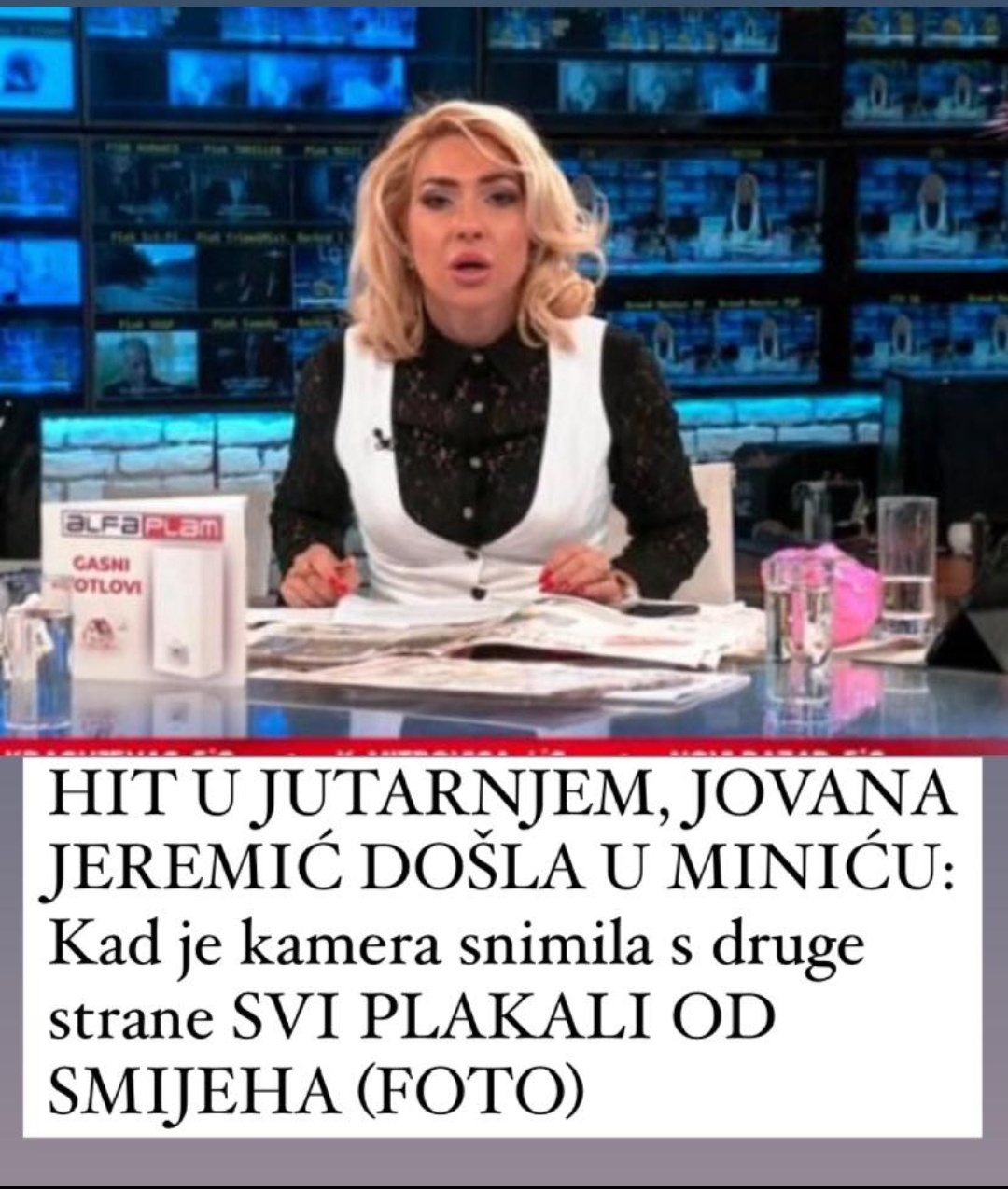 Pogledajte šta je Jovana Jeremić uradila u jutarnjem, svi su plakali od smijeha