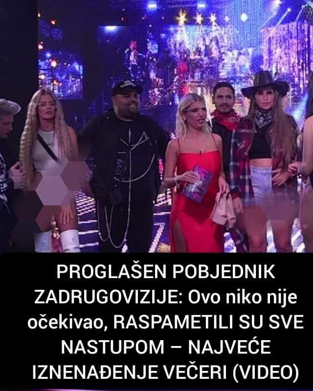 Pogledajte tko je pobijedio na Zadrugoviziji