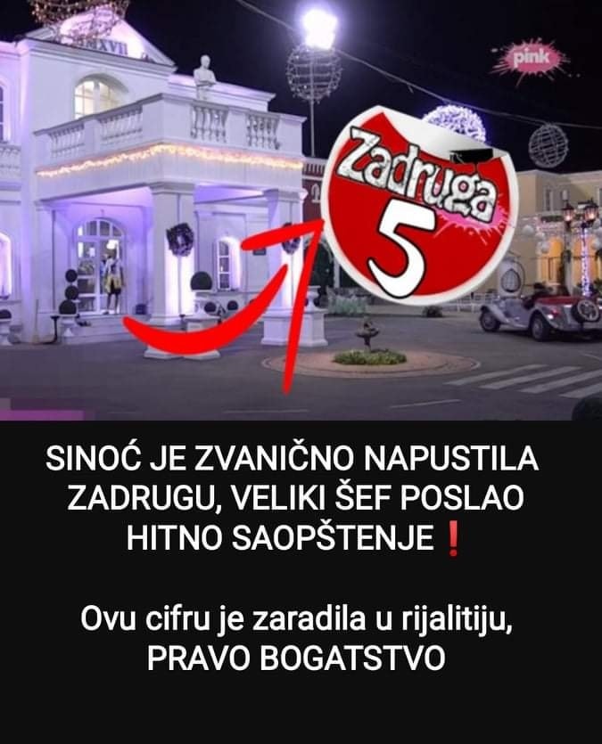 Pogledajte tko je napustio Zadrugu sinoc