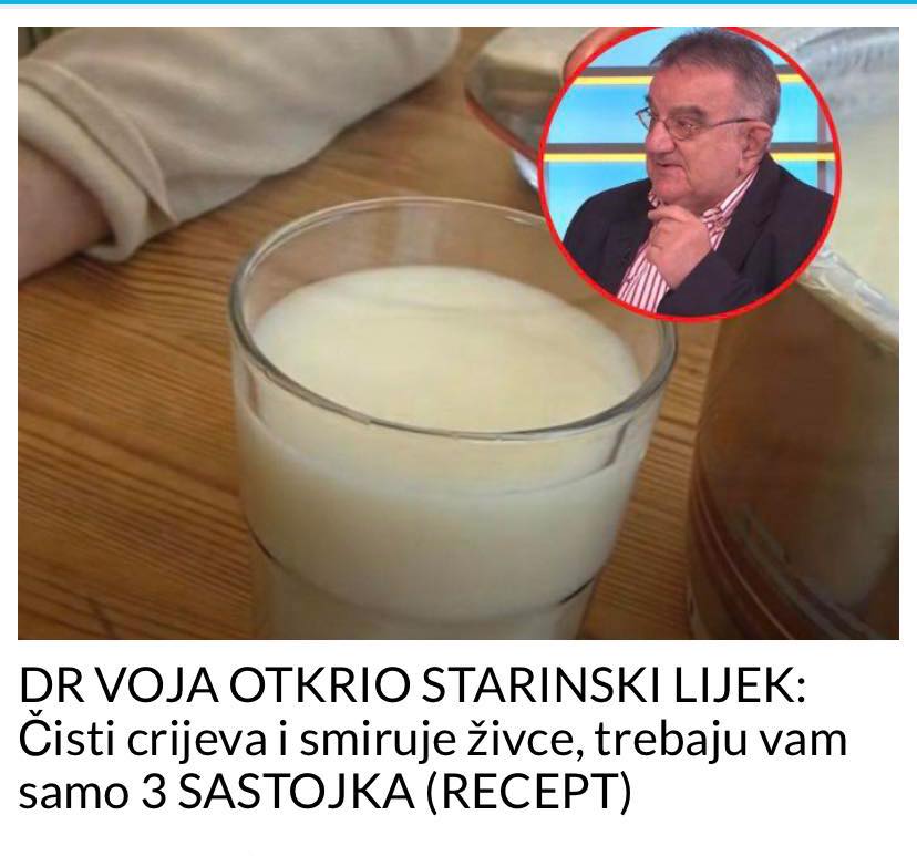 Pogledajte prirodni recept za čišćenje crijeva od samo 3 sastojka