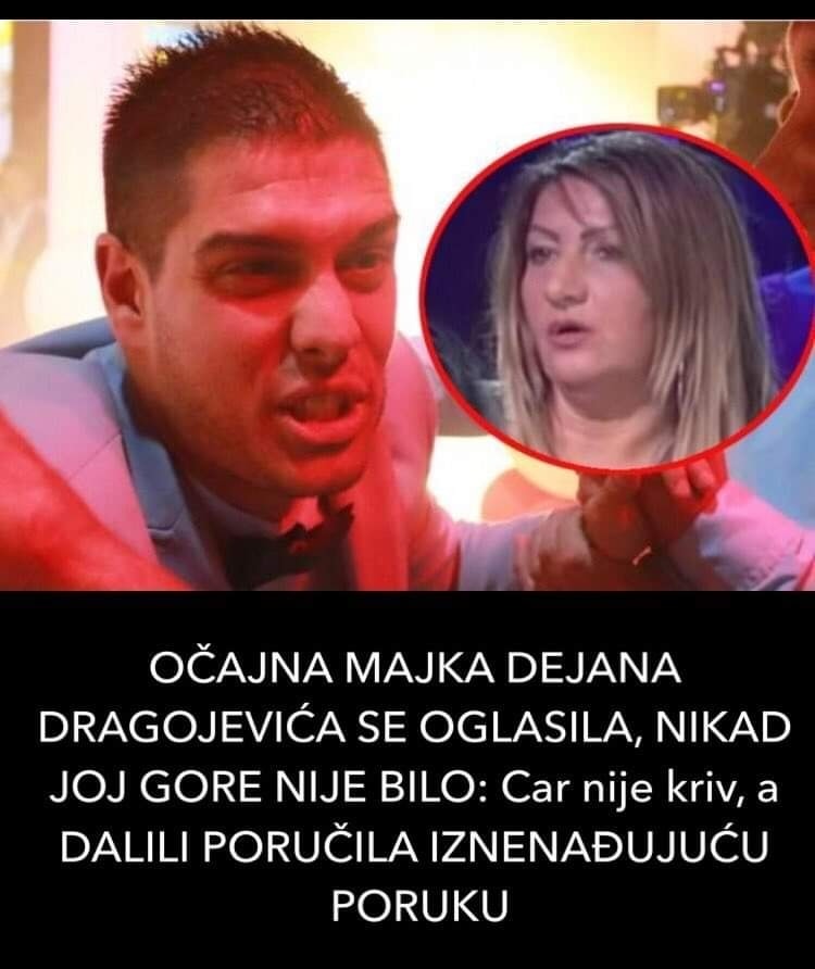 Pogledajte sta je rekla Dejanova majka Biljana