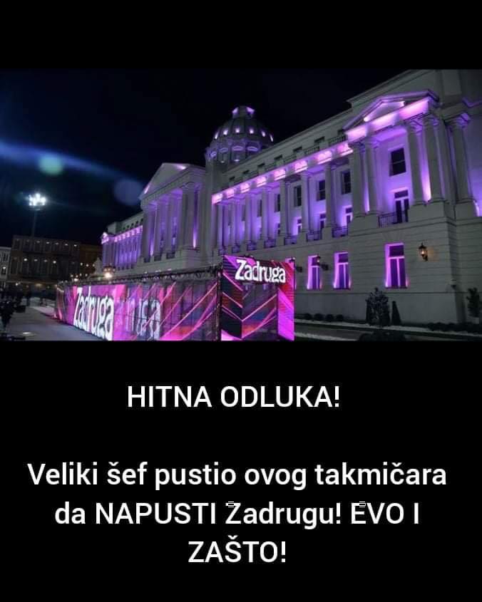 Pogledajte  tko je napustio Zadrugu