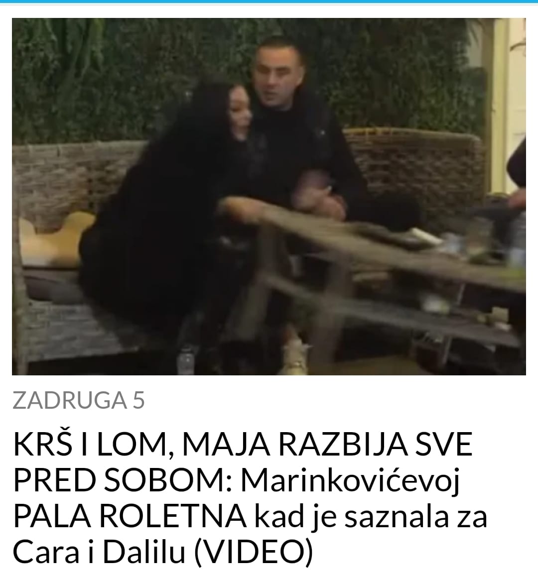 Skandal, pogledajte kako je Maja razbila sve pred sobom kad je saznala za Cara i Dalilu