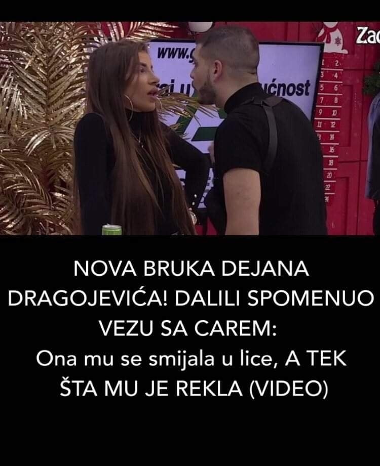 Pogledajte sta je Dejan rekao u lice ona se smijala na to