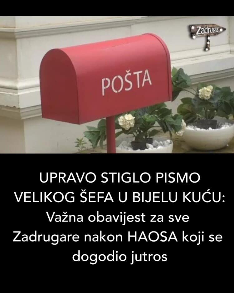 POGLEDAJTE KAKVU JE VAZNU OBAVIJEST POSLAO VELIKI SEF U ZADRUGU