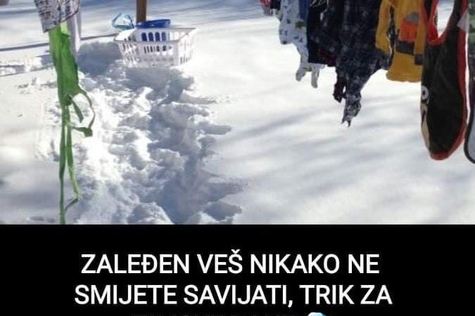 ZALEDJEN VES NE SMIJETE SVIJATI POGLEDAJTE TRIK KAKO I STA URADITI