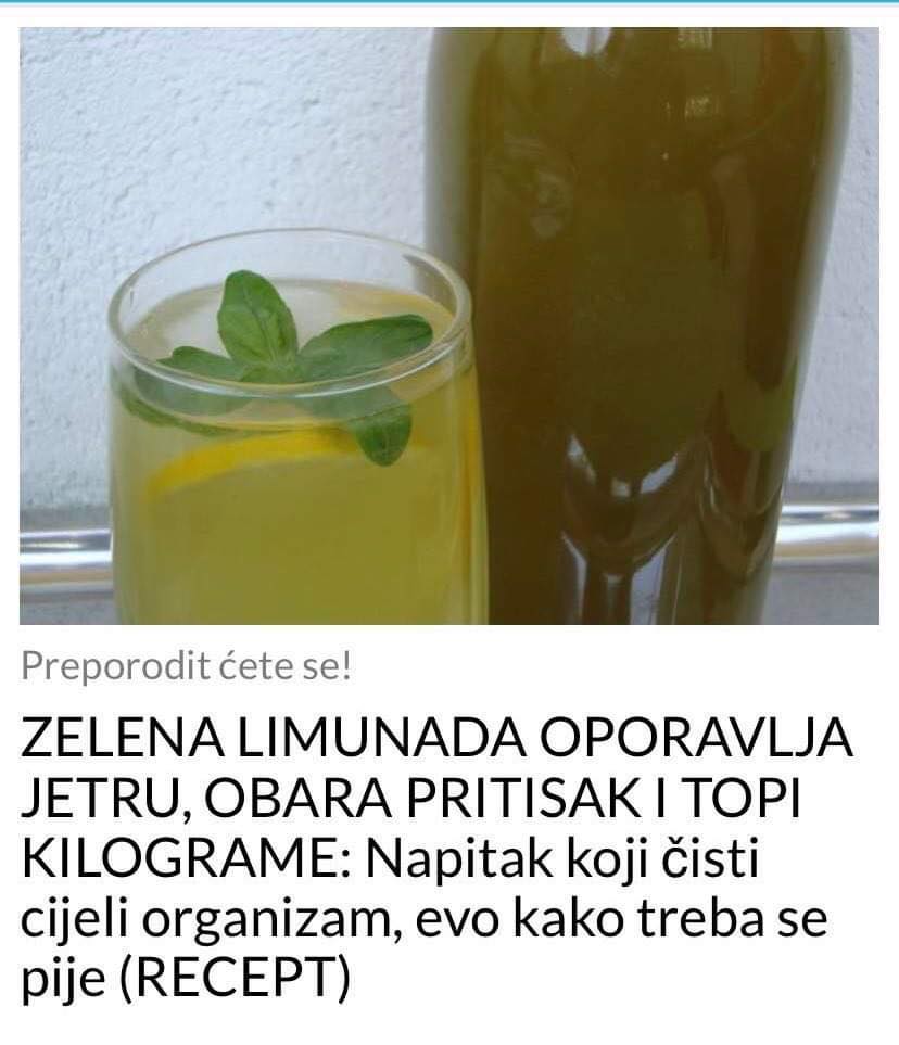 POGLEDAJTE KOJI NAPITAK ČISTI ORGANIZAM