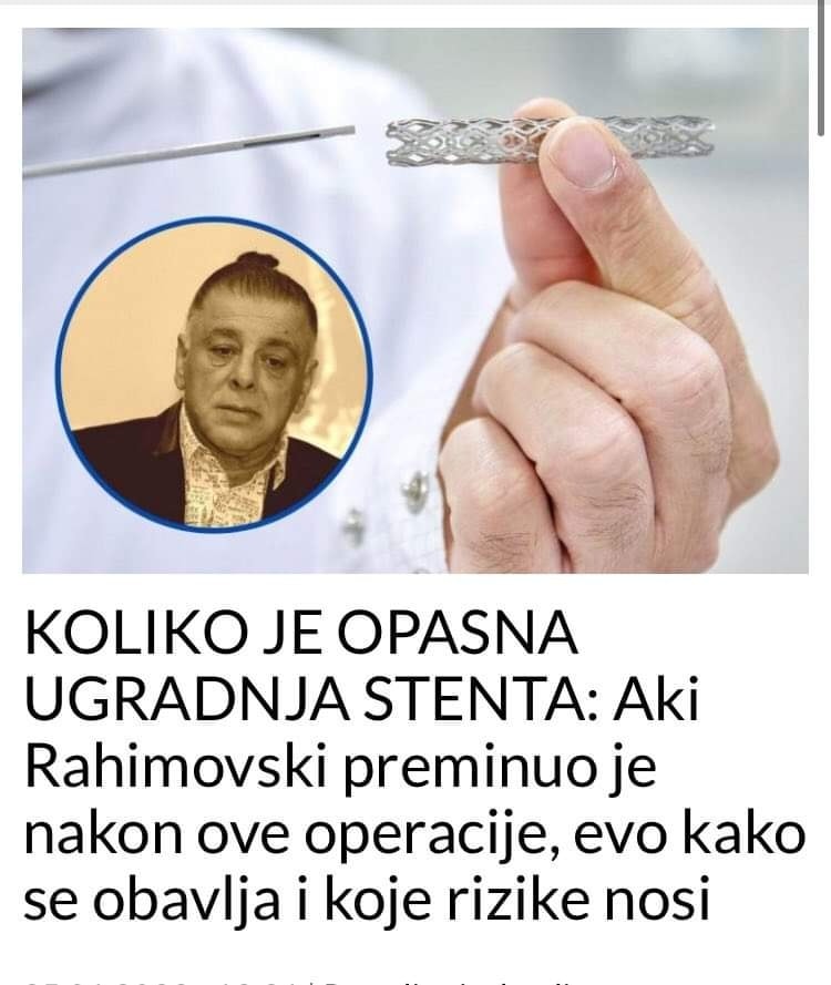 POGLEDAJTE KAKO JE OPASNA UGRADNJA STENTA