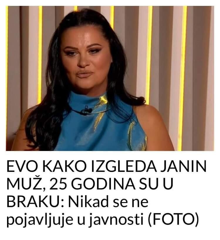 POGLEDAJTE KAKO IZGLEDA MUŽ OD JANE