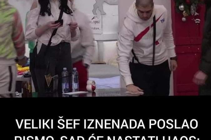 POGLEDAJTE STA PISE U PISMU KOJE JE POSLAO VELIKI SEF