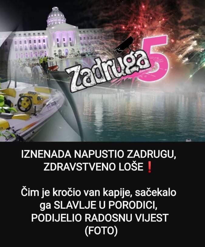 POGLEDAJTE KO JE NAPUSTIO ZADRUGU