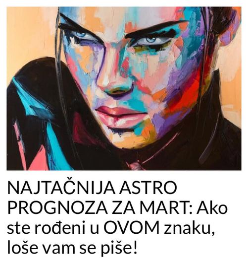 NAJTACNIJA ASTRO PROGNOZA ZA MART