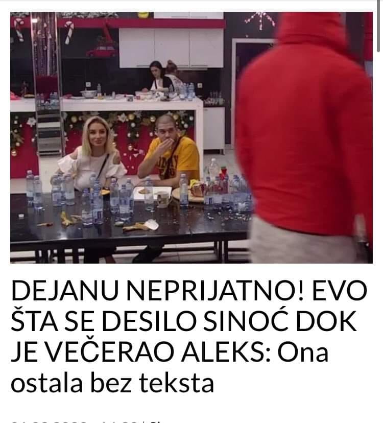 POGLEDAJTE ŠTA SE DESILO SINOĆ DOK JE ALEKS VEČERAO