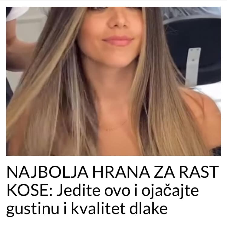 POGLEDAJTE KOJI ELEMENTI UTIČU NA UBRZAN RAST KOSE