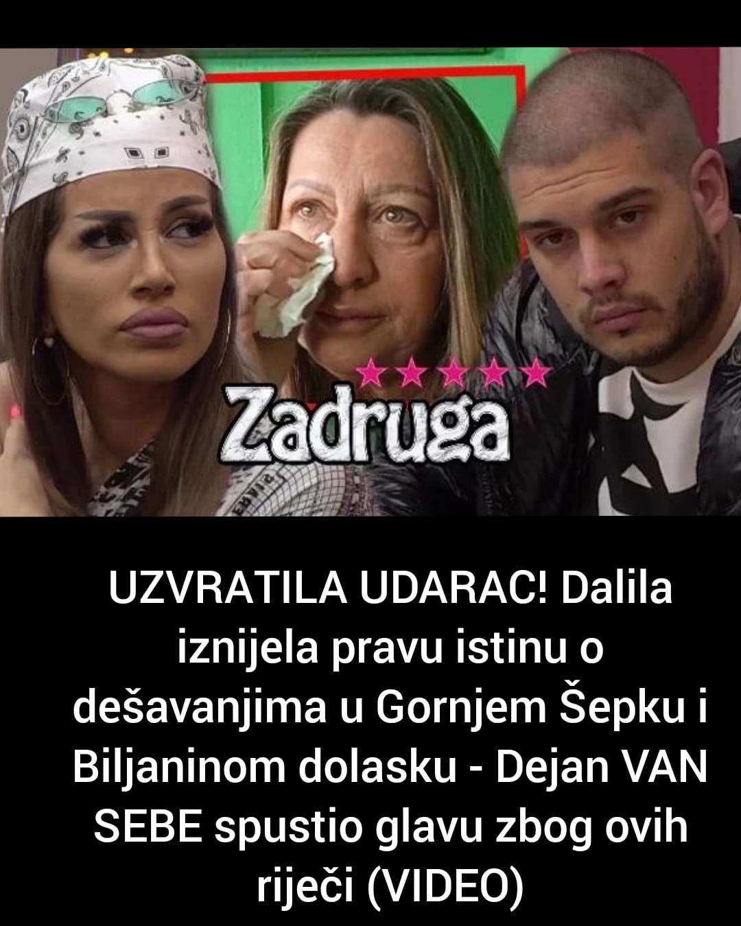 POGLEDAJTE STA JE DALILA IZJAVILA O DEJANOVOJ MAMI.