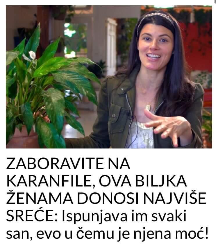 POGLEDAJTE KOJA BILJKA DONOSI ŽENAMA SREĆU