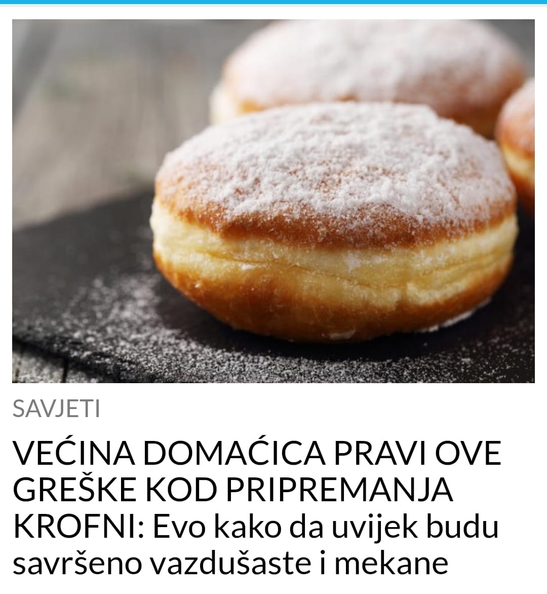 POGLEDAJTE NAJBOLJI RECEPT ZA KROFNE