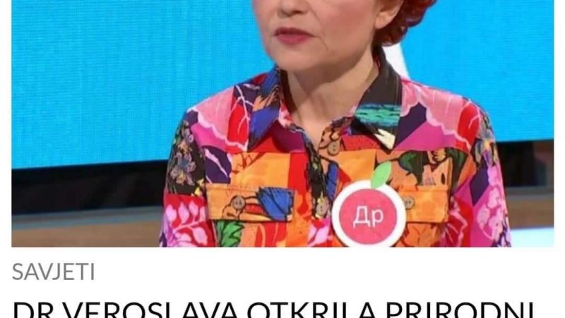 PRIRODNI LIJEK ZA HOLESTEROL, KOJI OTKRIVA DR. VEROSLAVA