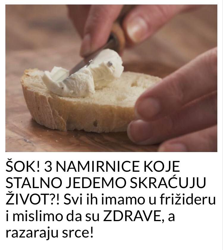 3 NAMIRNICE KOJE NAM SKRAĆUJU ŽIVOT. POGLEDAJTE KOJE SU TO