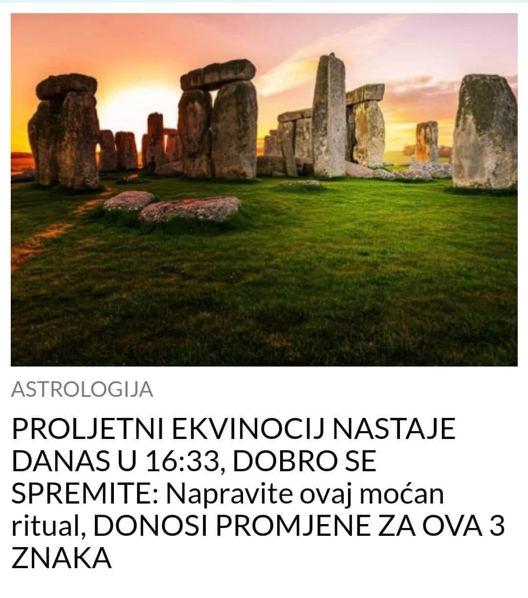 DANAS U 16:33 NASTAJE PROLJETNI EKVINOCIJ, DOBRO SE PRIPREMITE