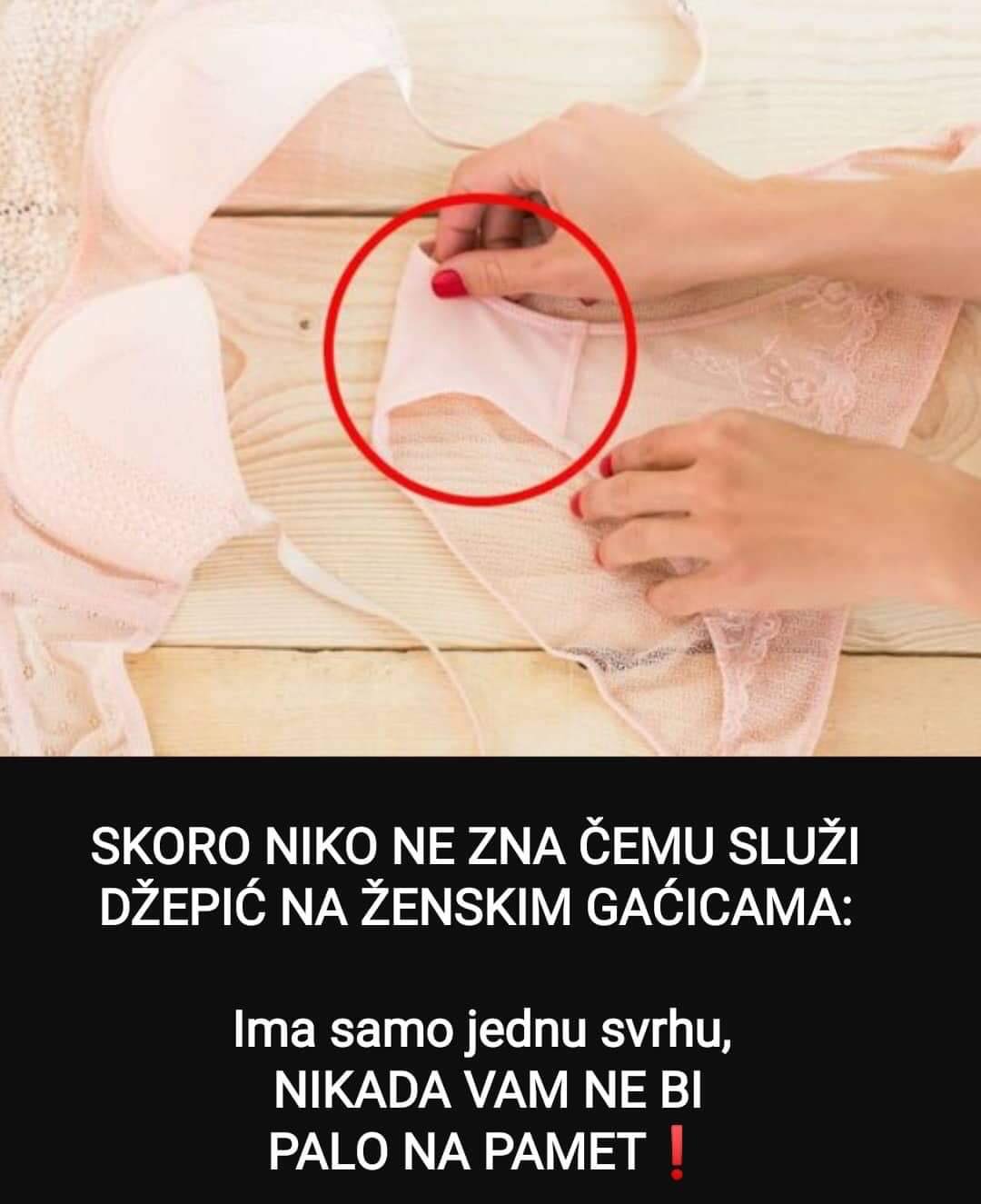 POGLEDAJTE CEMU SLUZI OVAJ DZEPIC NA ZENSKIM GACICAMA