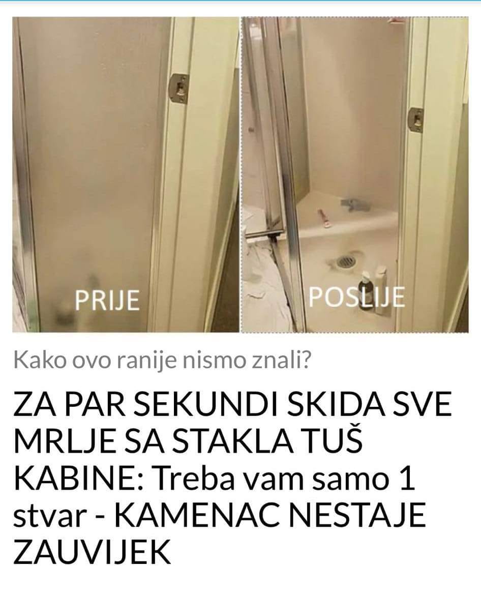 OVO ZA PAR SEKUNDI SKIDA SVE MRLJE SA STAKLA