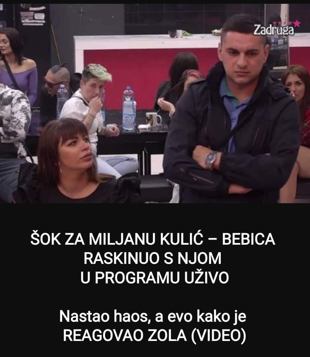 BEBICA RASKINUO SA MILJANOM UŽIVO U PROGRAMU