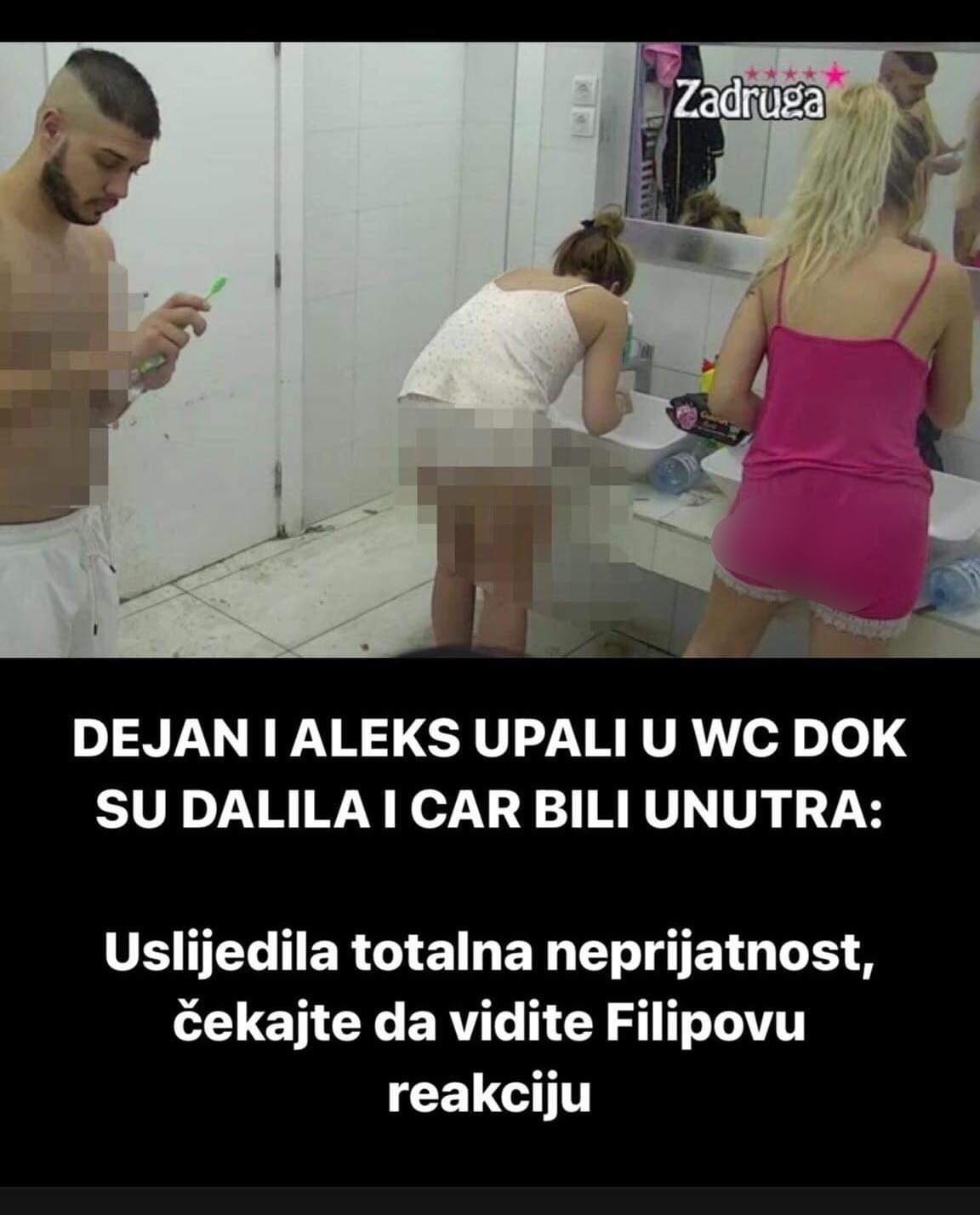 DALILA I CAR SU BILI U WC KADA SU IM UPALI DEJAN I ALEKS, REAKCIJA NA VIDEU