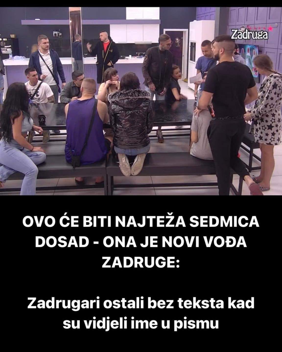 POGLEDAJTE KO JE NOVI VODJA ZADRUGE