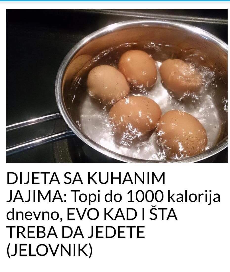 POGLEDAJTE KOJA DIJETA TOPI I DO 1000 KALORIJA DNEVNO