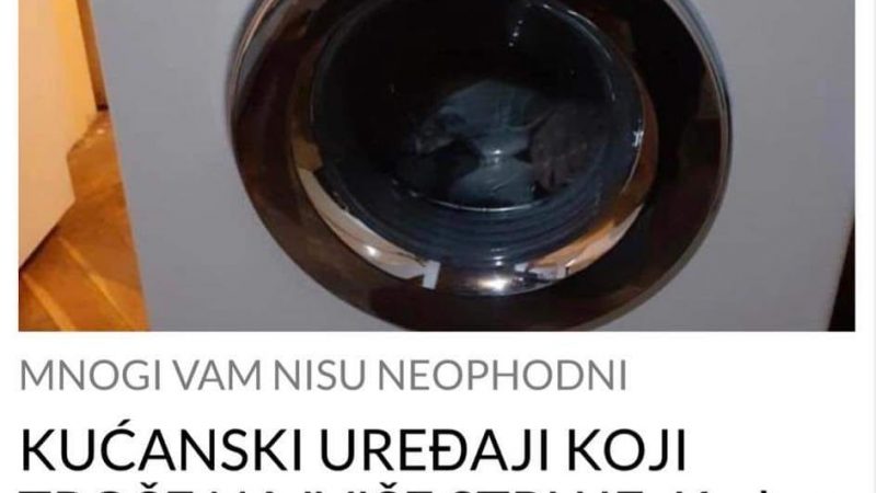 POGLEDAJTE KOJI TO KUCANSKI UREDAJ TROSI NAJVISE STRUJE